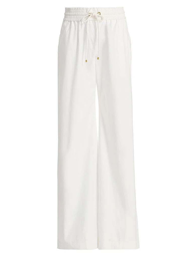 Zimmermann Story Side-Button Cotton Track Pants