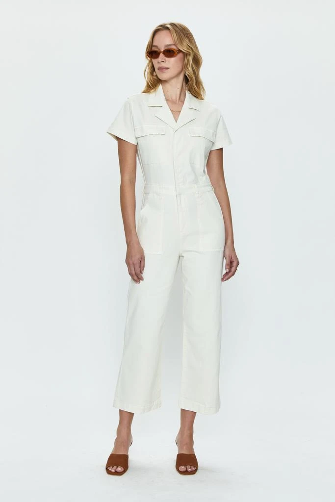 Pistola Denim Makenna Wide Leg Jumpsuit - Eggshell 2