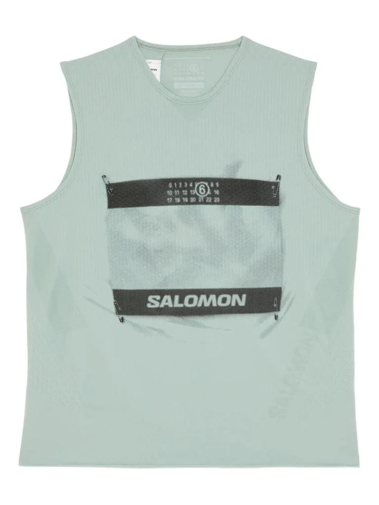 MM6 MM6 Maison Margiela X Salomon X Salomon Logo Tank Top 1