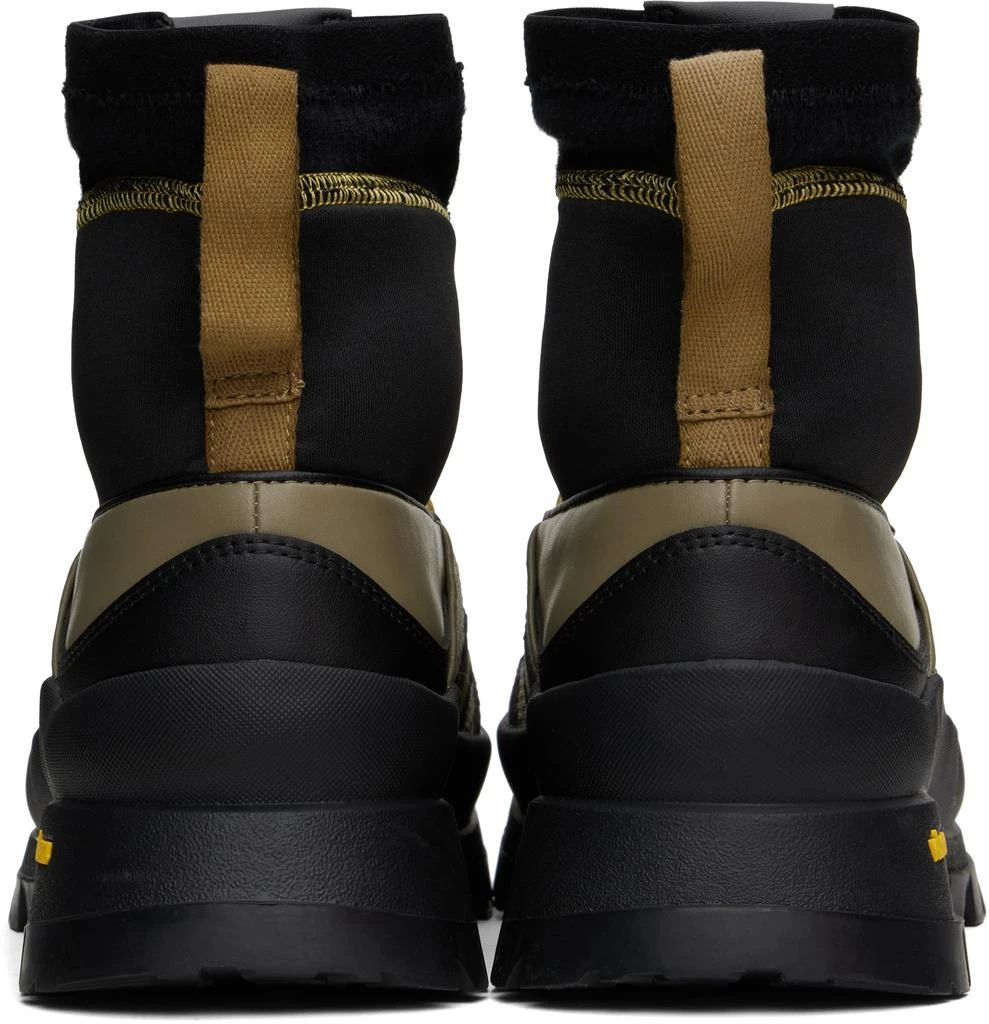 ANDERSSON BELL Khaki & Black Mattio Zip-Up Sneakers 2