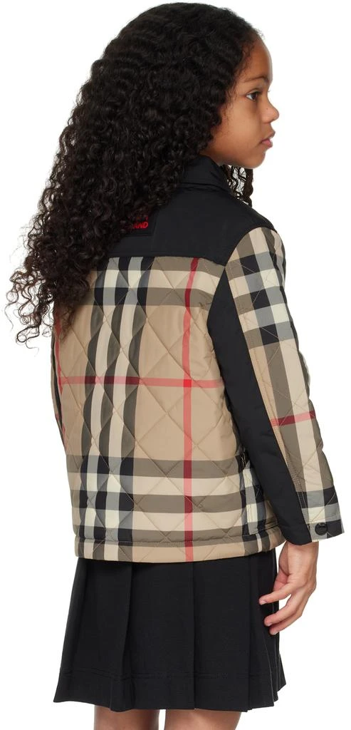 Burberry Kids Beige Check Jacket 3