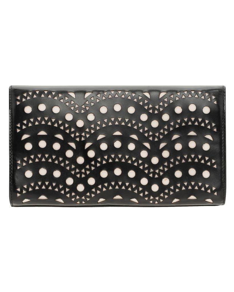 Azzedine Alaia Laser Cut Leather Clutch 2