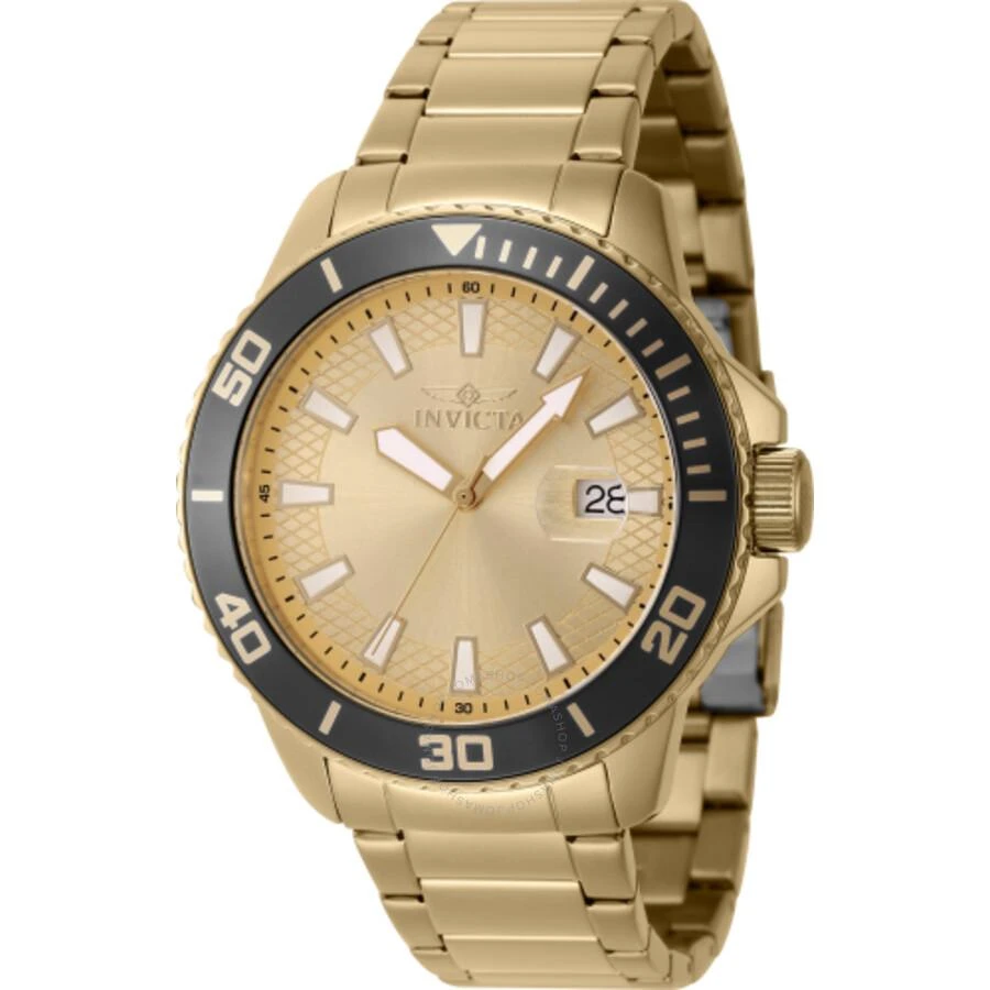 Invicta Pro Diver Quartz Gold Dial Men's Watch 46069 1