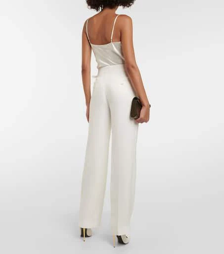 Tom Ford Silk georgette wide-leg pants 3