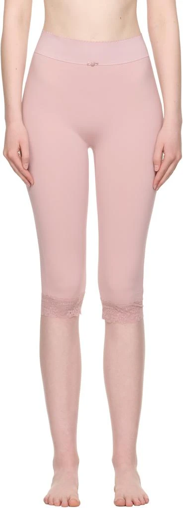 SKIMS Pink Vintage Shapewear Capri Leggings 1
