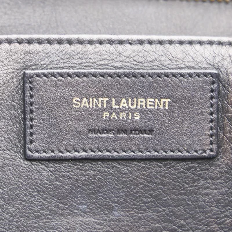 Yves Saint Laurent YSL Downtown Cabas Leather Suede Handbag 6
