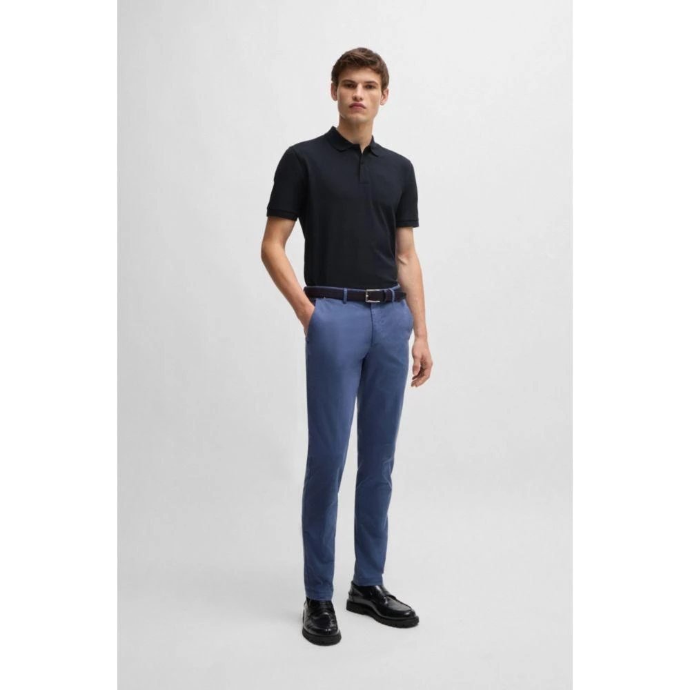 Hugo Boss Pallas Regular-fit polo shirt in cotton with embroidered logo 2