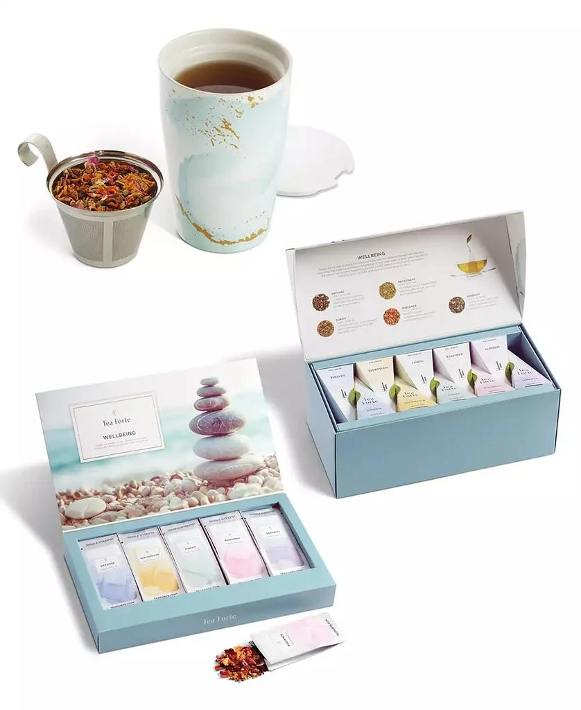 Tea Forte Wellbeing Spa Tea Bundle, 3 Piece 1
