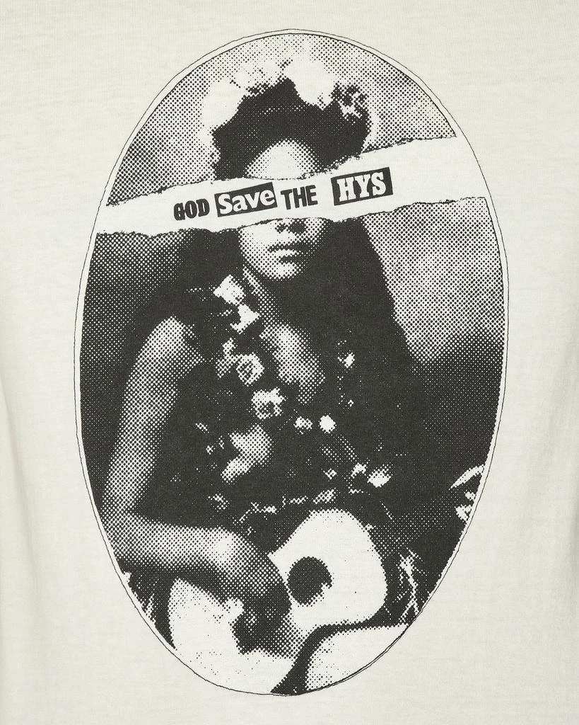 Hysteric Glamour God Save The Hysteric T-Shirt Dirty White 5