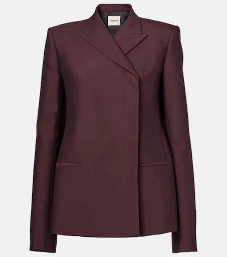 Khaite Silvannah wool and silk blazer 1