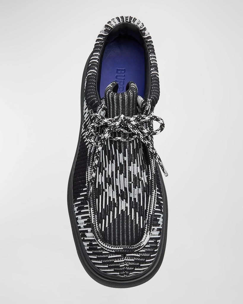 Burberry Men's Check Woven Creeper Shoes 5