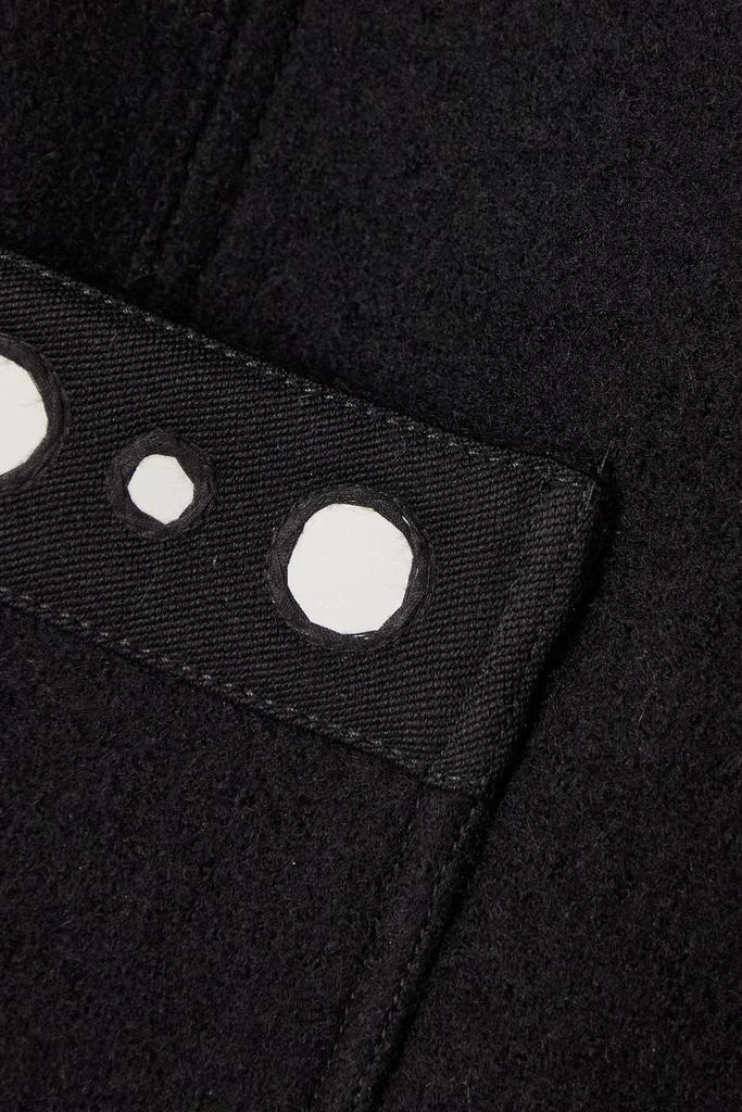 WALES BONNER Mirror-embellished twill-trimmed wool jacket 4