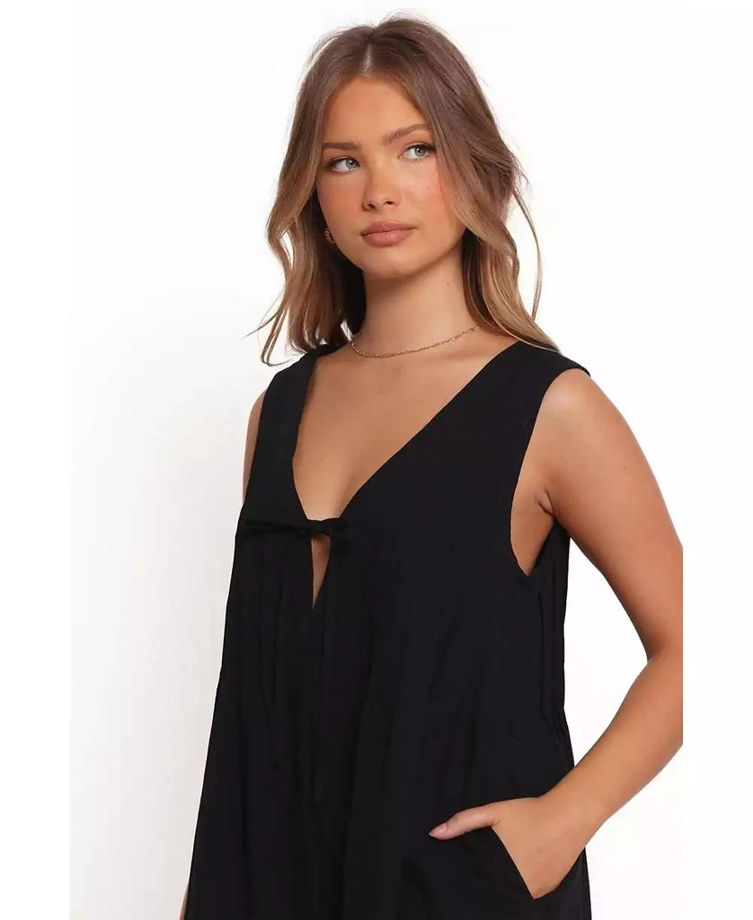 Petal and Pup Women's Kallie Tie Front Romper 4