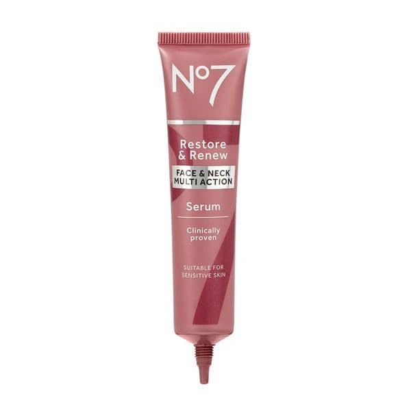 No7 Restore & Renew Multi Action Face & Neck Serum (Various Sizes) 8