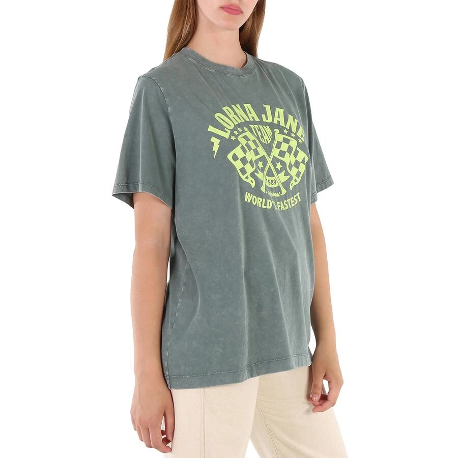 Lorna Jane Ladies Washed Military Speedway Oversized Cotton T-shirt 2