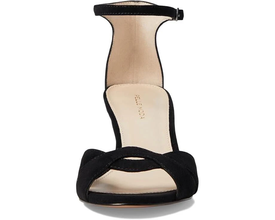 Pelle Moda Pelle Moda Bekim Sandal Womens US 10 Black Suede Ankle Strap Kitten Heel RHS3858 3