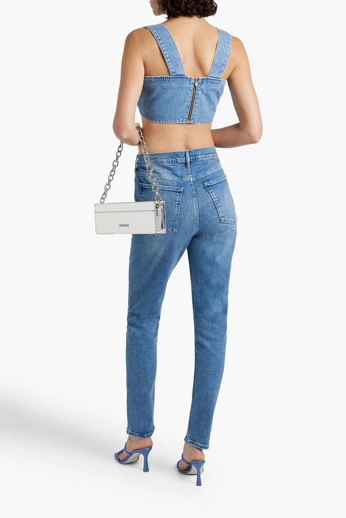 TRIARCHY Josephine cropped denim top 3