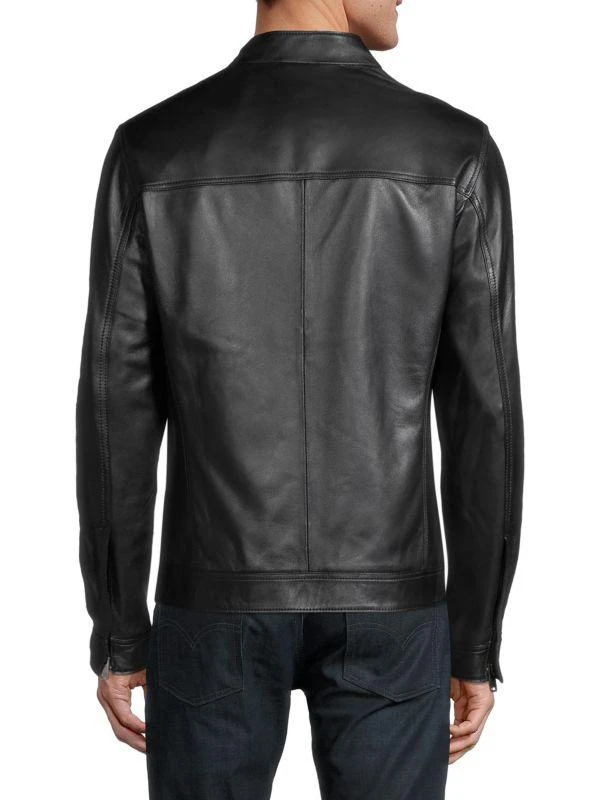 RON TOMSON Zip Up Leather Jacket 2