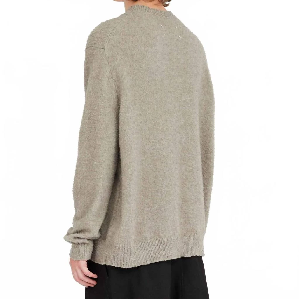 MAISON MARGIELA Crewneck Sweater In Sage Green 2