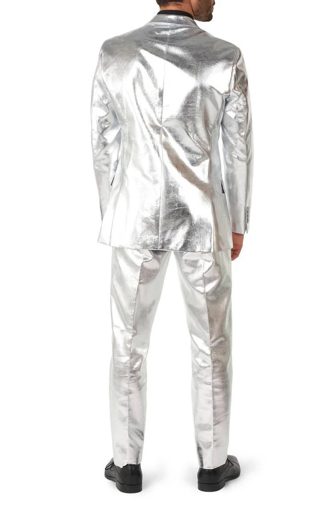 OppoSuits Shiny Silver Two Button Notch Lapel Suit 2