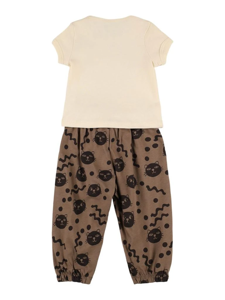 Mini Rodini Printed  Organic Cotton T-shirt & Pants 2