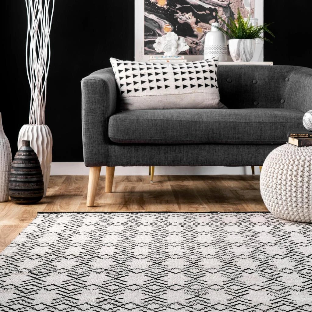nuLOOM Skye Geometric Cotton Flatweave Area Rug 3