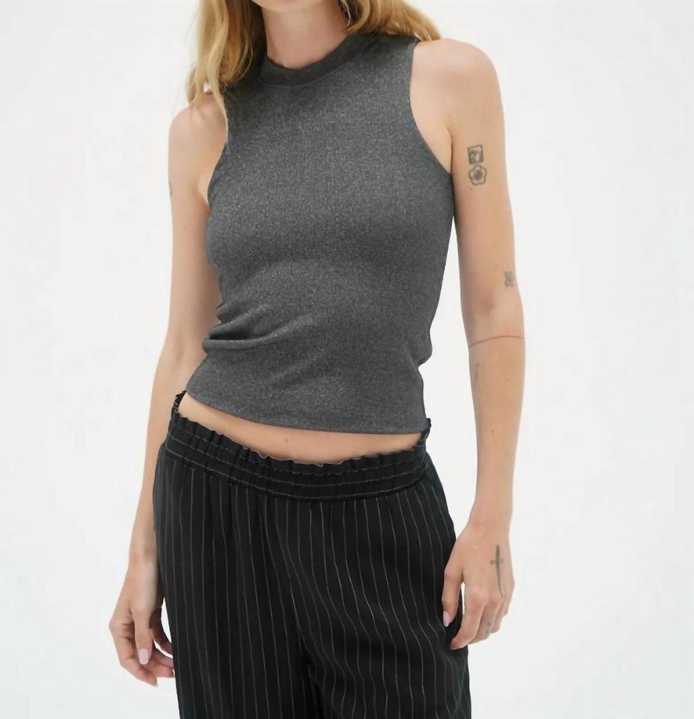 LNA Lna - Double Layer Lurex Rib Top