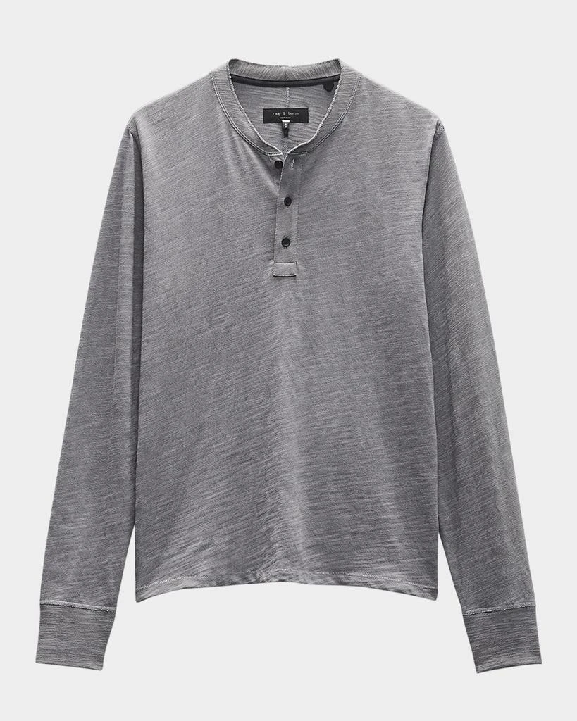 Rag & Bone Men's Classic Flame Henley Shirt 1