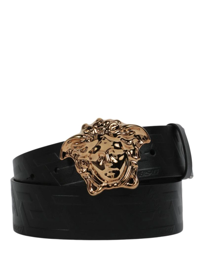 Versace La Medusa Greca Leather Belt 3