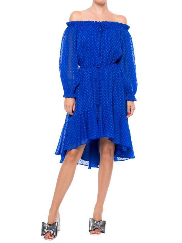 Meghan LA Keiko Swiss Dot Peasant Dress