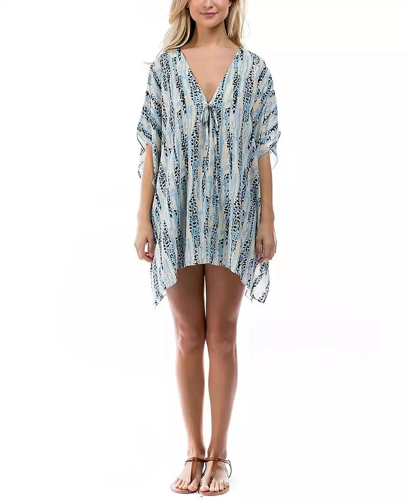 MARCUS ADLER Women's Animal Print Lightweight Coverup Kimono 1