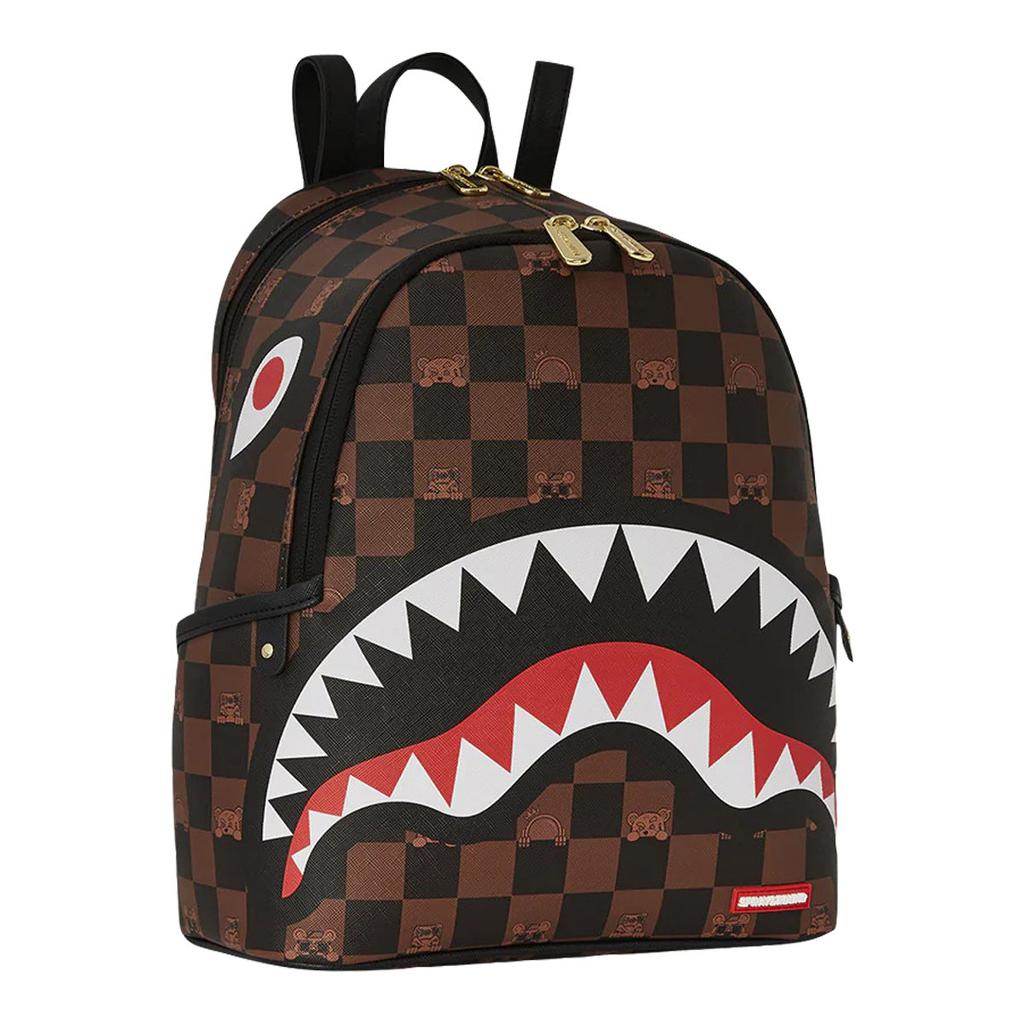 Sprayground Peeking Character Check ショルダーバッグ Brown_20Black049685-04_420x.