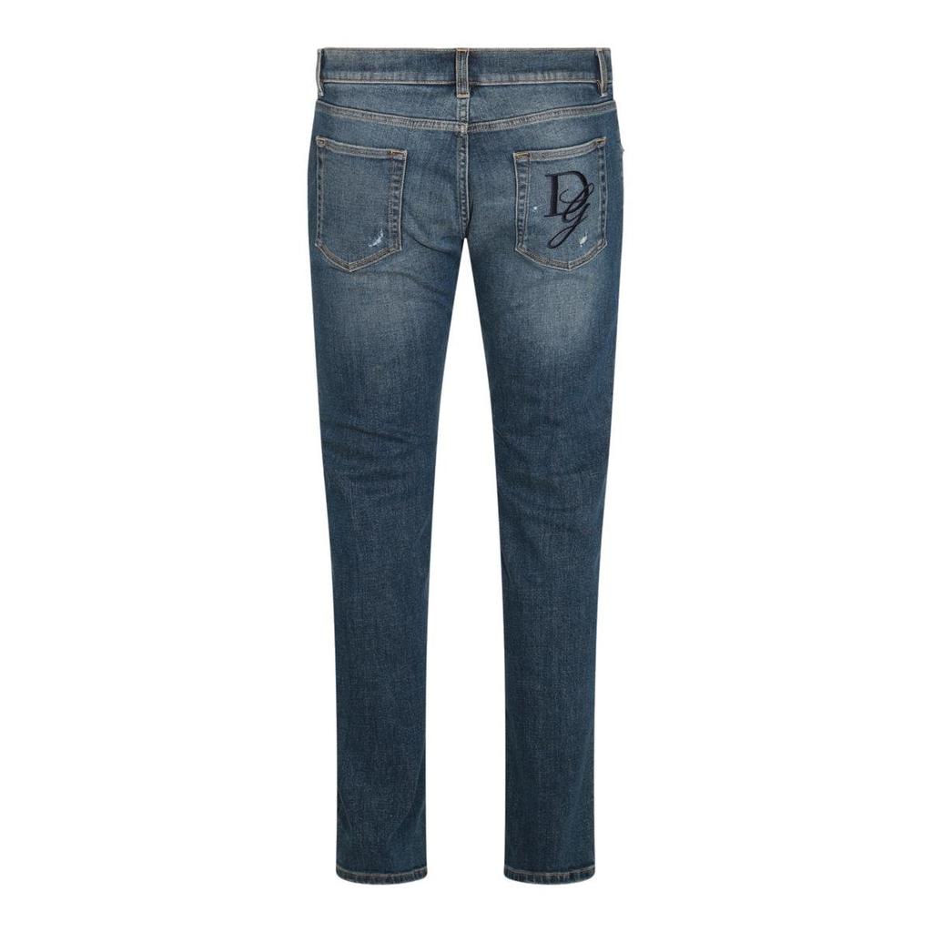 Dolce & Gabbana Dolce & Gabbana Mid-Rise Ripped Denim Jeans