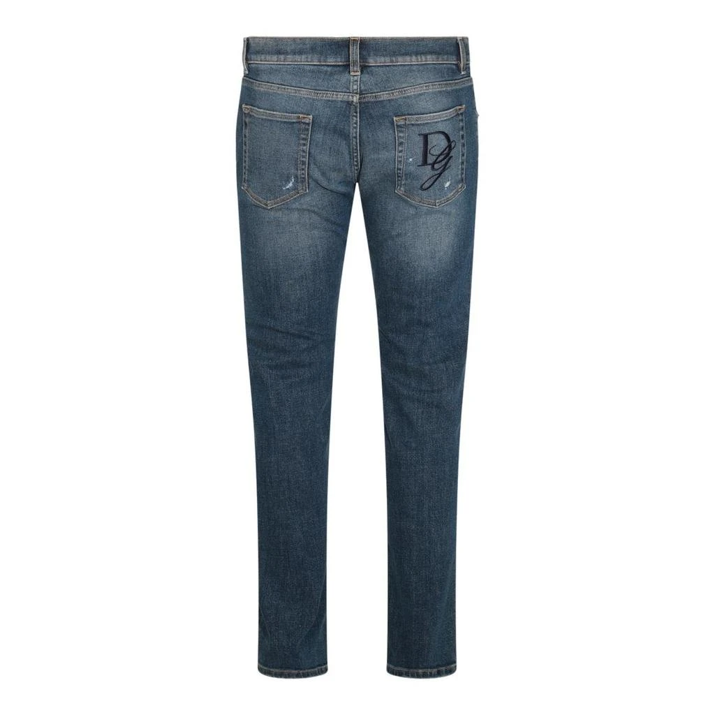 Dolce & Gabbana Dolce & Gabbana Mid-Rise Ripped Denim Jeans 2