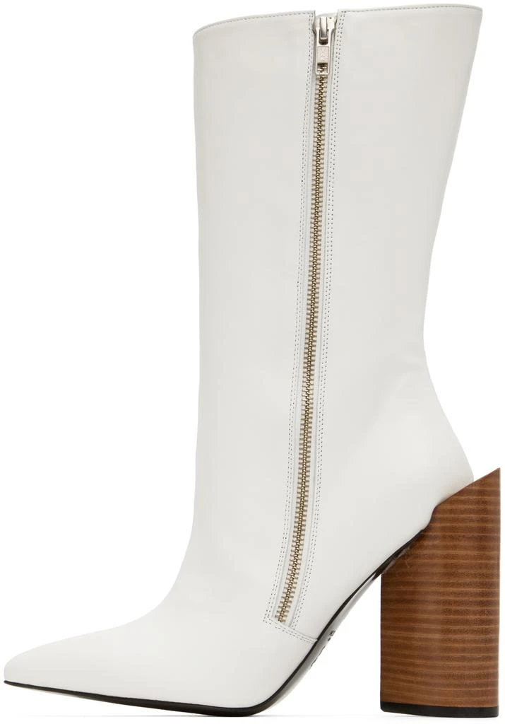 pushBUTTON White Heart Boots 3
