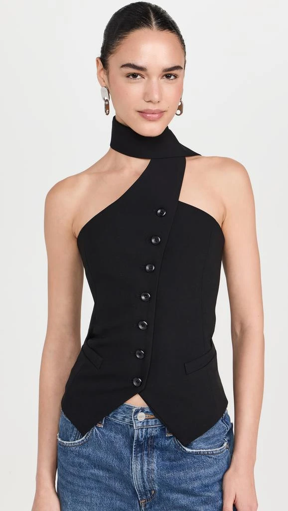 Pixie Market Mara Choker Neck Strap Button Top 1