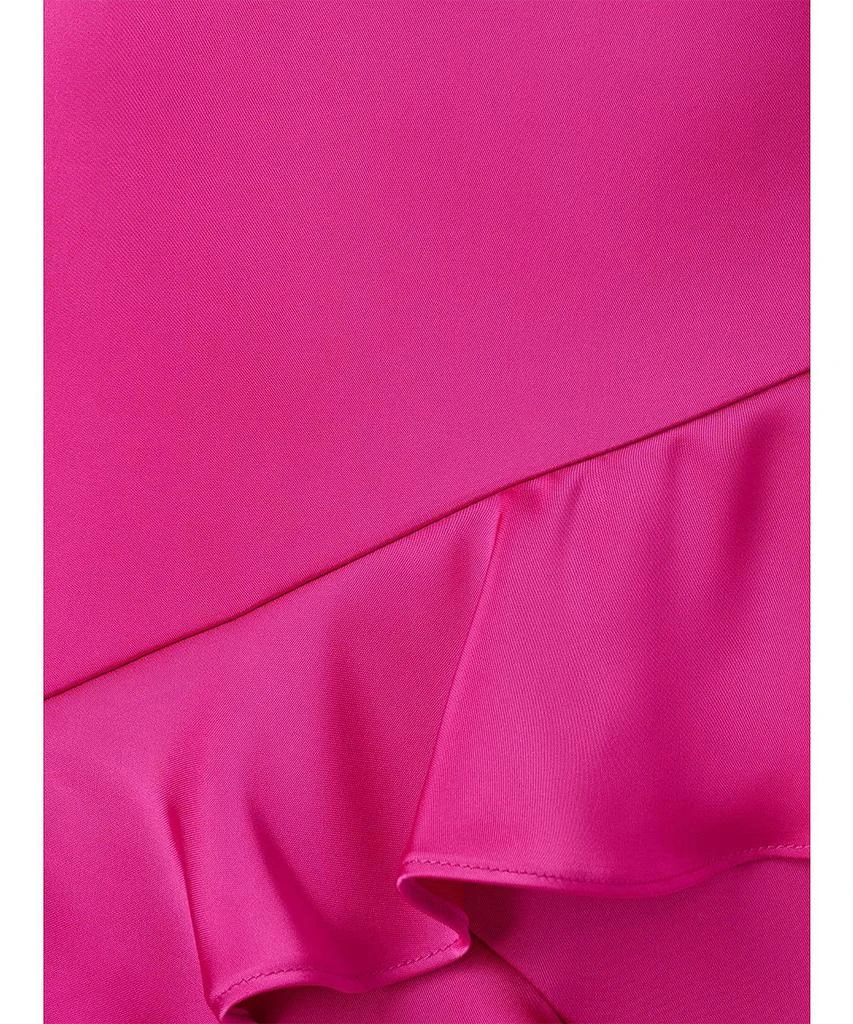 Adrianna By Adrianna Papell Stretch Satin Ruffle Long Dress 7