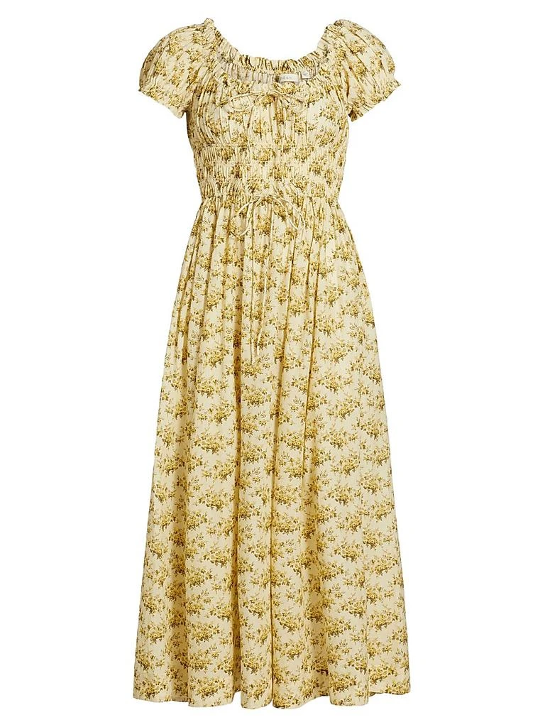 DÔEN Ashlynn Floral Cotton Midi-Dress 1