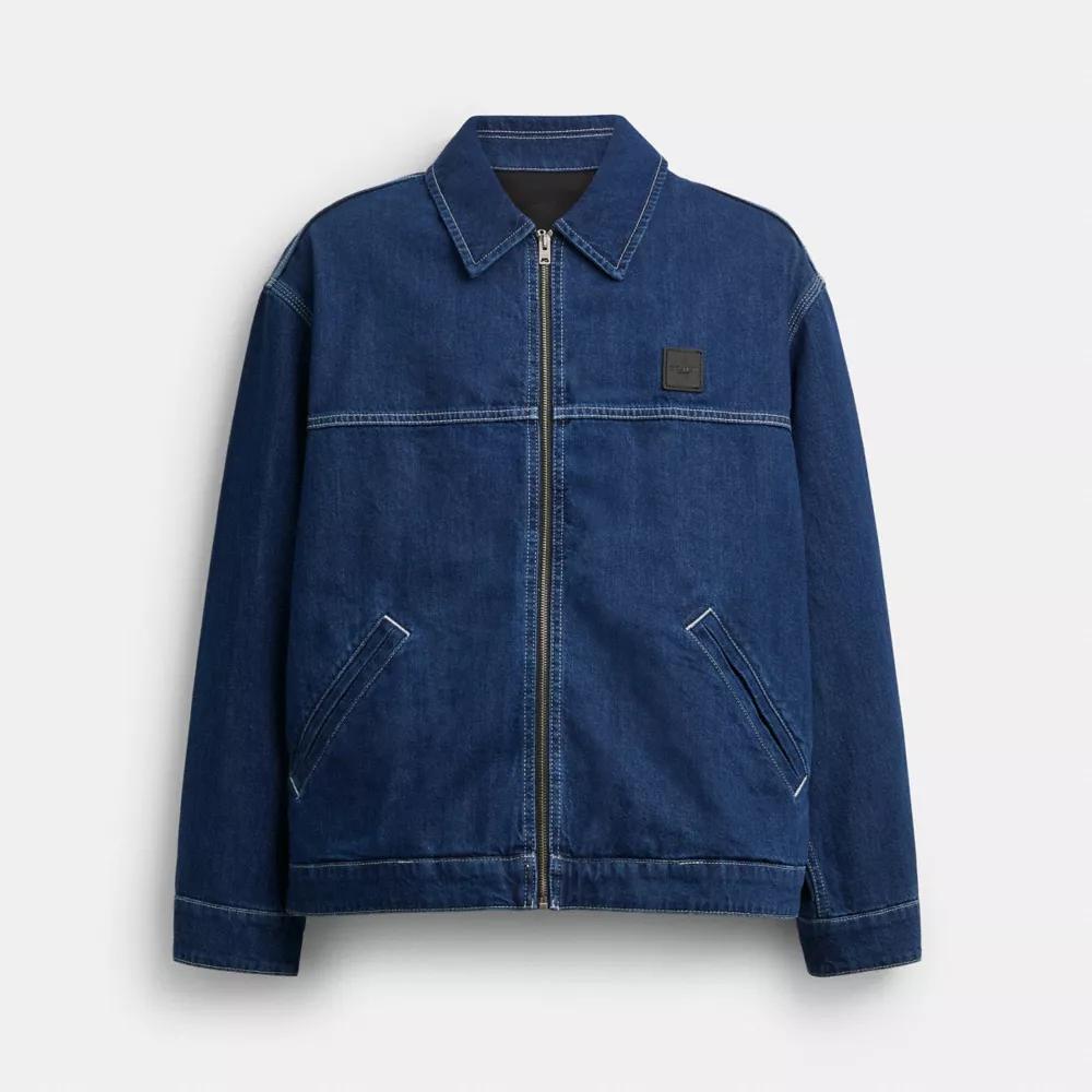 Denim Zip Front Jacket – On Sale Now with Up to 60% Off