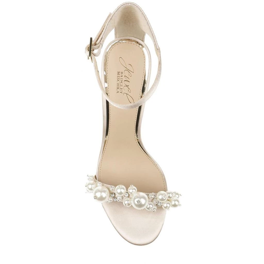Badgley Mischka Lassie Womens Ankle Strap Open Toe Heels 3