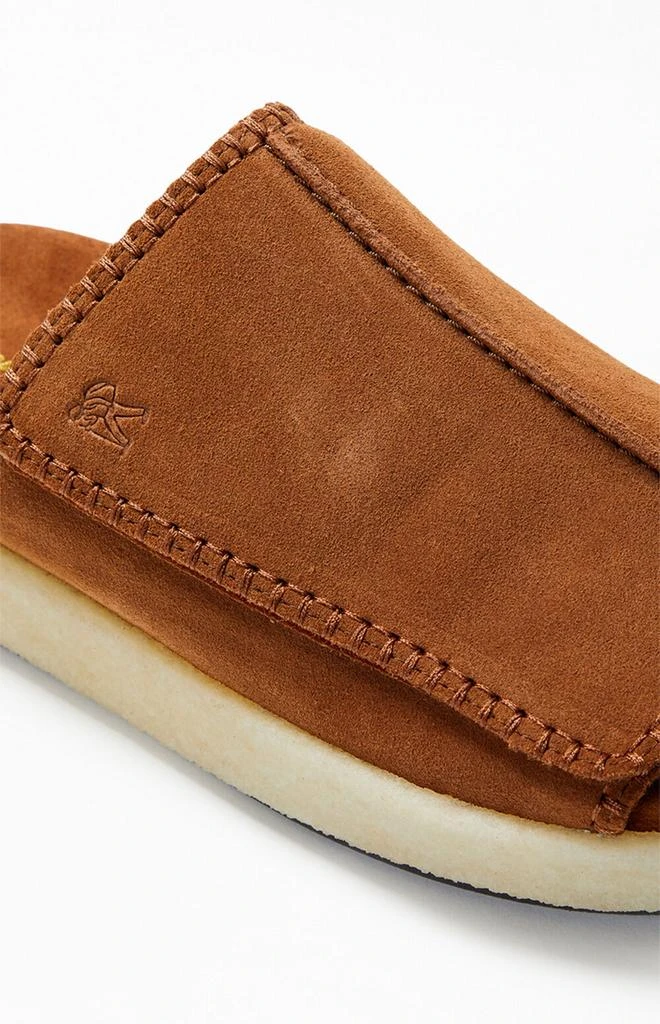 Clarks Overleigh Suede Slide Sandals 6