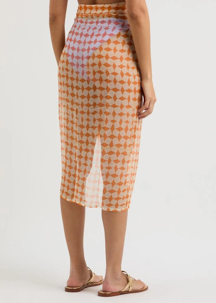 Cloe Cassandro Printed silk-georgette sarong  3