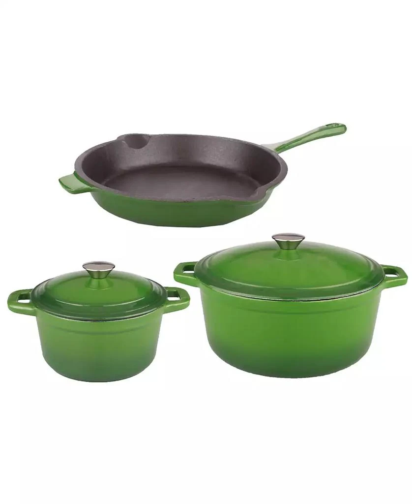 BergHOFF Neo 5pc Cast Iron Dutch Oven Set with 10" Fry Pan, 3qt.
5qt.