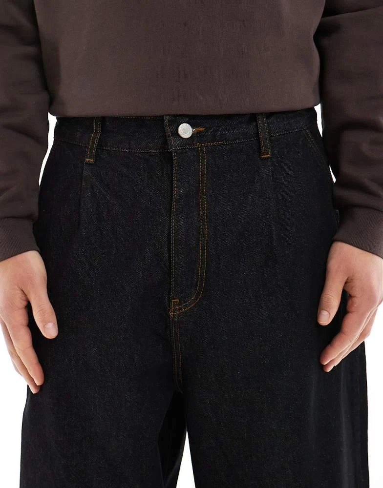 ASOS ASOS DESIGN baggy balloon jeans in raw black 5
