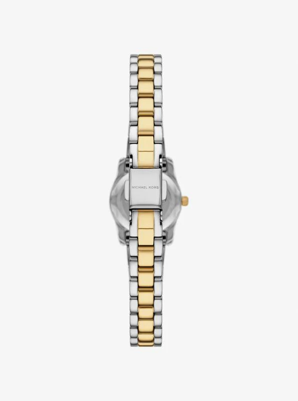 Michael Kors Micro Lexington Pavé Two-Tone Watch 3