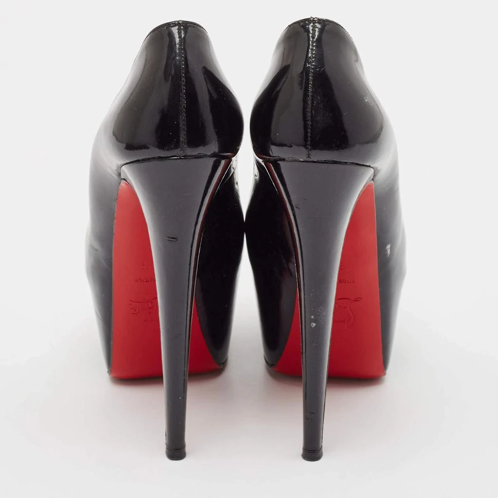 Christian Louboutin Christian Louboutin Black Patent Leather Highness Platform Pumps Size 38.5 5