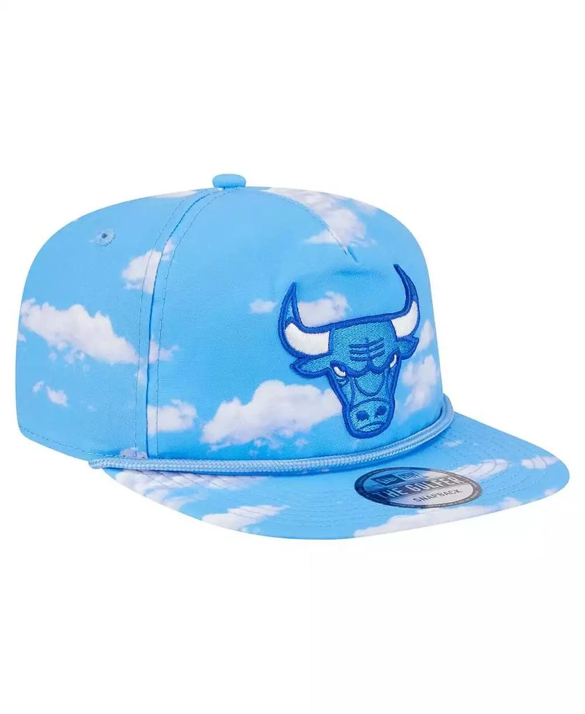 New Era Men
s Light Blue Chicago Bulls Head in the Clouds Golfer Rope Adjustable Hat 3
