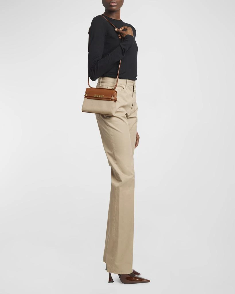 Yves Saint Laurent Manhattan Mini Crossbody Bag in Canvas and Leather 3