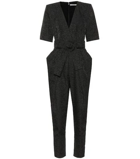 Stella McCartney Leopard-jacquard jumpsuit 1