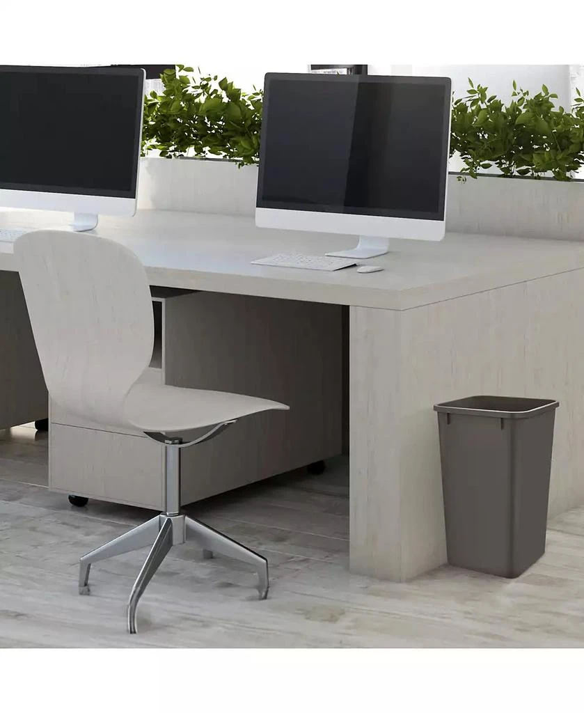 Rev-A-Shelf Polymer Replacement 27 qt. Trash Bin, Gray, 2 Pack, RV-1024-13-2 3